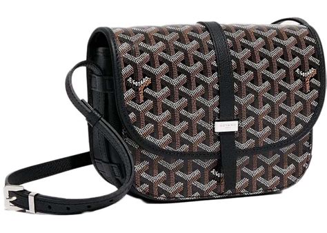 Goyard Belvedere PM Black in Canvas/